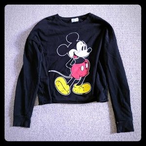 Distressed Zara Mickey Mouse Sweatshirt - Medium